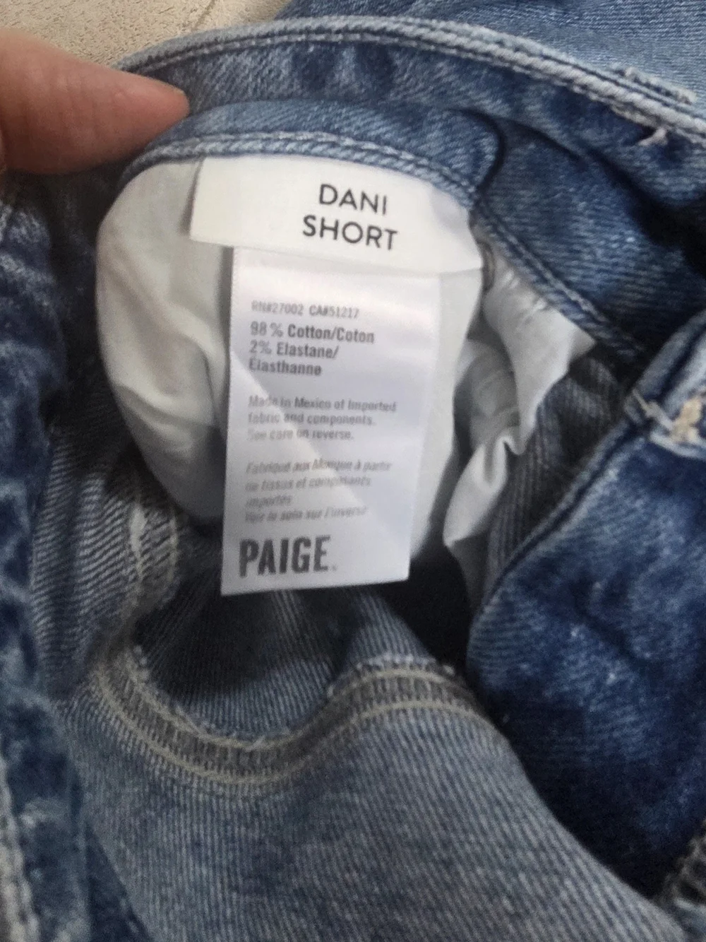 PAIGE High-Waist Distressed Dani Denim Shorts -